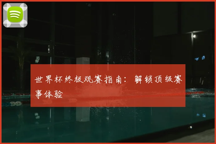 世界杯终极观赛指南:解锁顶级赛事体验
